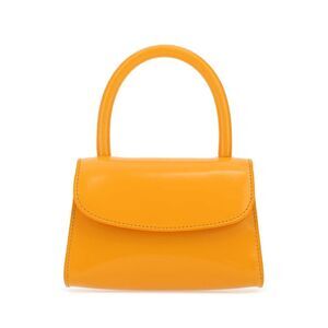 By Far Women Orange Leather Mini Handbag